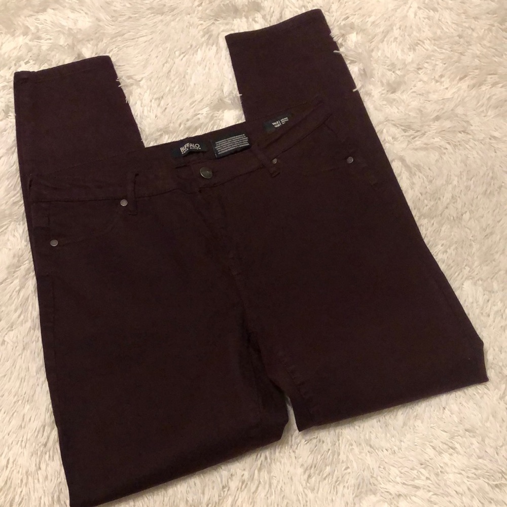 NWOT Dark Maroon Skinny Jeans